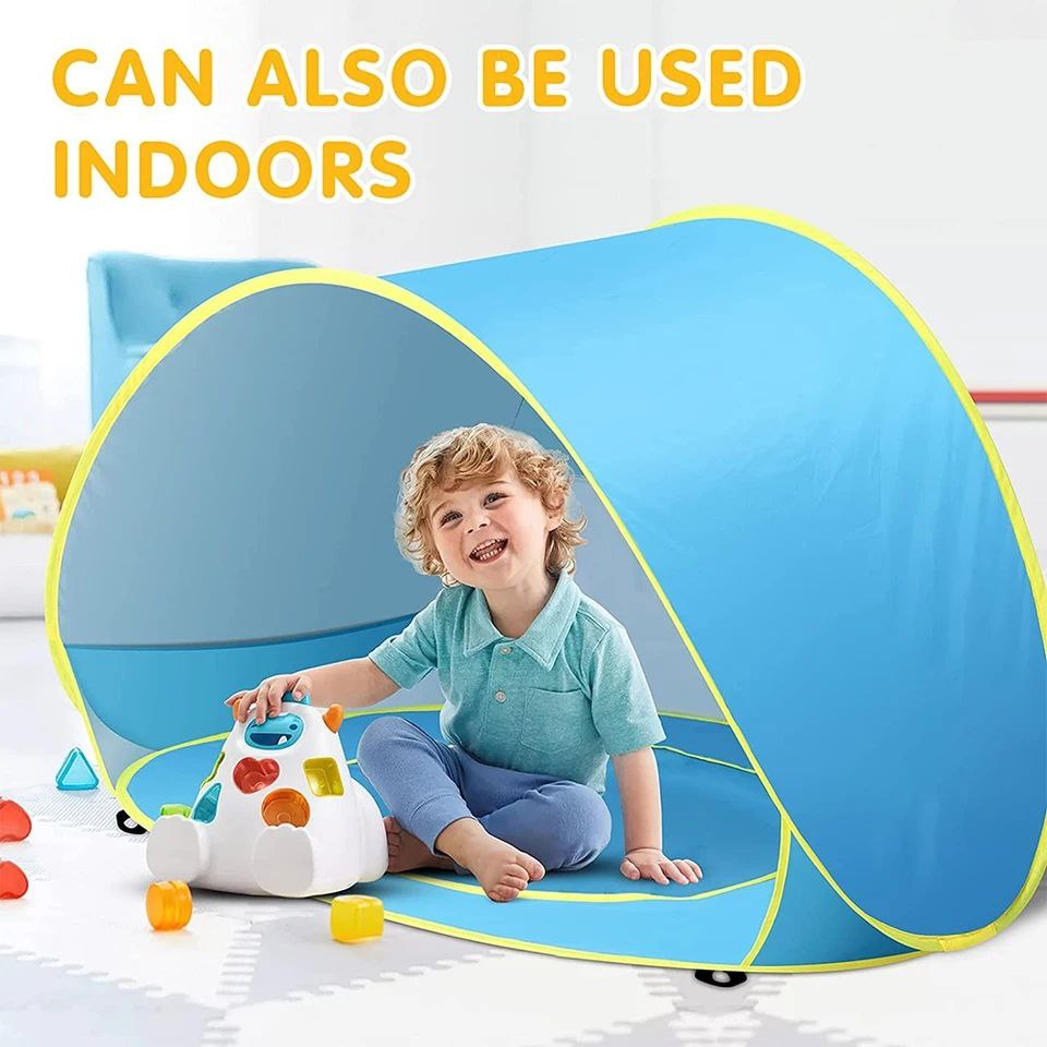 Tente Pop-Up Bébé Anti-UV + Mini Piscine – Protection Solaire Parfaite pour l’Été !