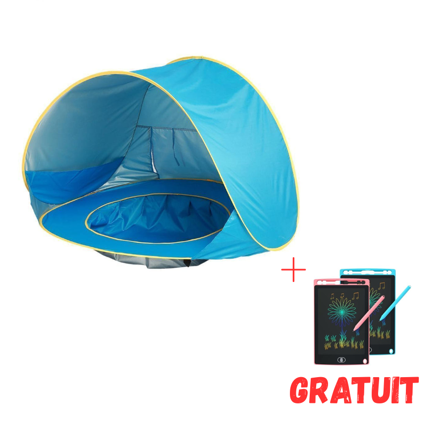 Tente Pop-Up Bébé Anti-UV + Mini Piscine – Protection Solaire Parfaite pour l’Été !