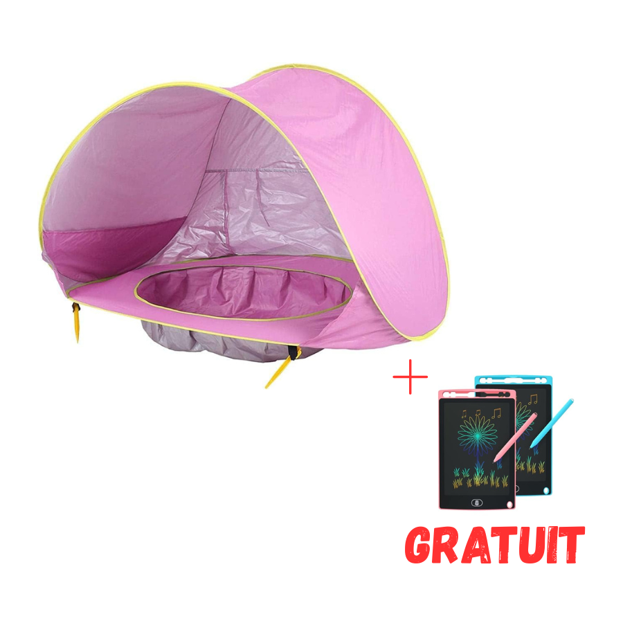 Tente Pop-Up Bébé Anti-UV + Mini Piscine – Protection Solaire Parfaite pour l’Été !
