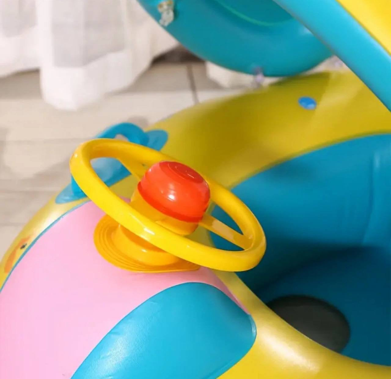 Bouée gonflable pour bébés avec auvent et siège