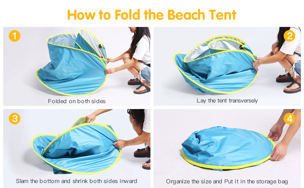 Tente Pop-Up Bébé Anti-UV + Mini Piscine – Protection Solaire Parfaite pour l’Été !