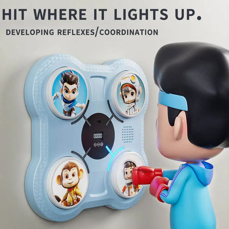 Machine de boxe avec Bluetooth pour enfants