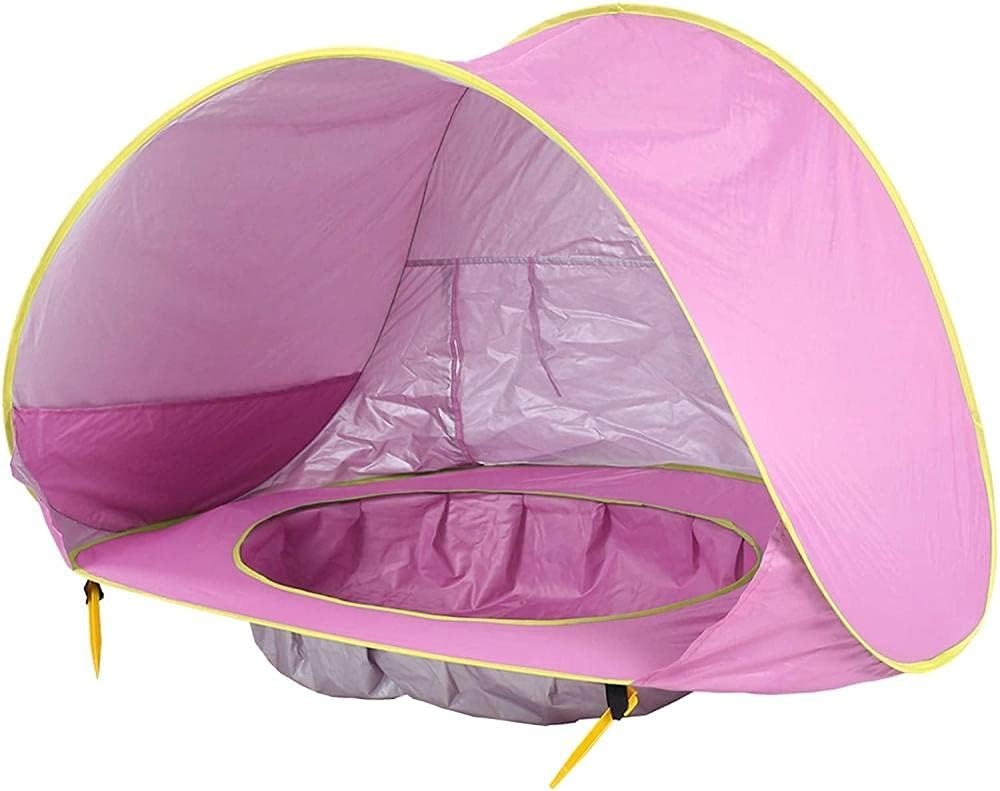 Tente Pop-Up Bébé Anti-UV + Mini Piscine – Protection Solaire Parfaite pour l’Été !