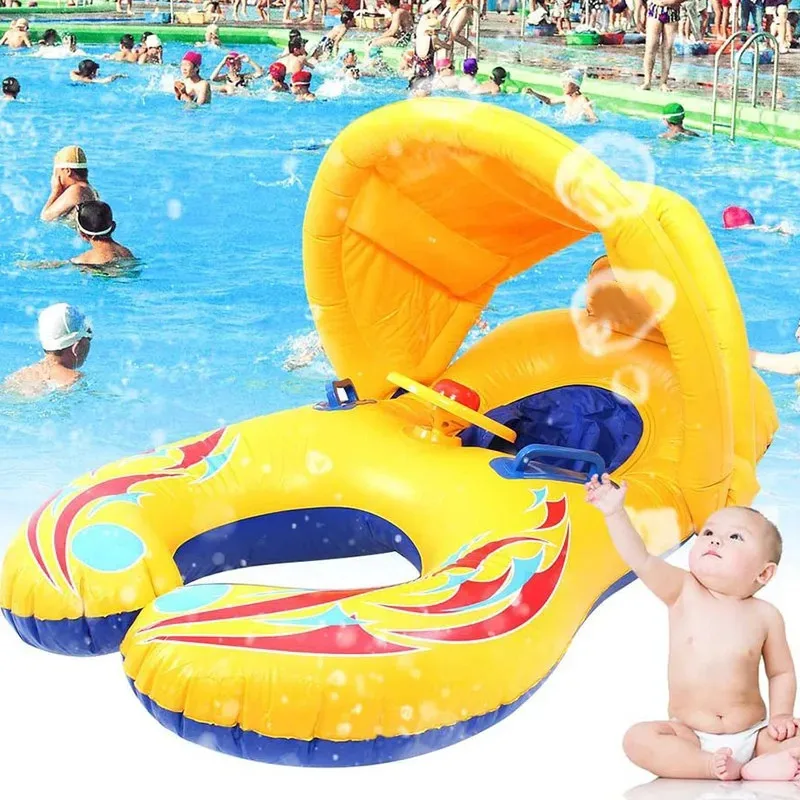 La bouée parentale pour s'amuser et barboter avec bébé, tout en sécurité !