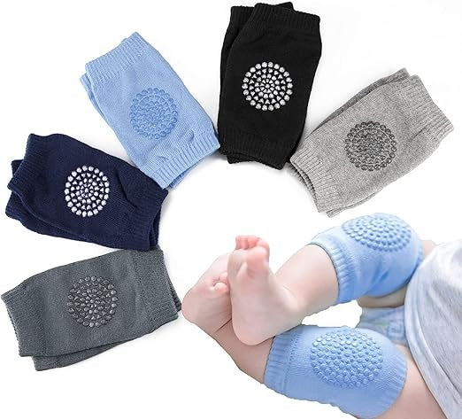pack de Sécurité Bébé : Coussin de Protection + 2 Genouillères Antidérapantes